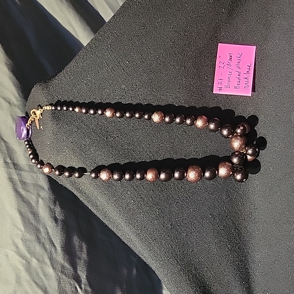 22" Coldwater Creek plastic beaded necklace